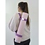 Yoga Mat Carrying Strap │ Cotton │Aubergine Purple