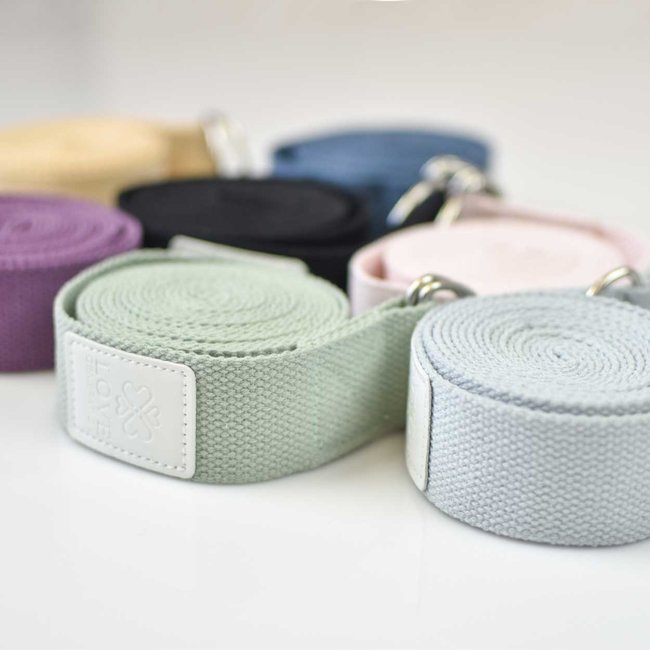 Katoenen Yoga Riem - Pretty Peach - Oranje - 250 cm