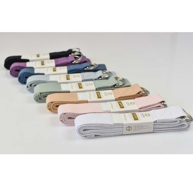 Katoenen Yoga Riem - Pretty Peach - Oranje - 250 cm