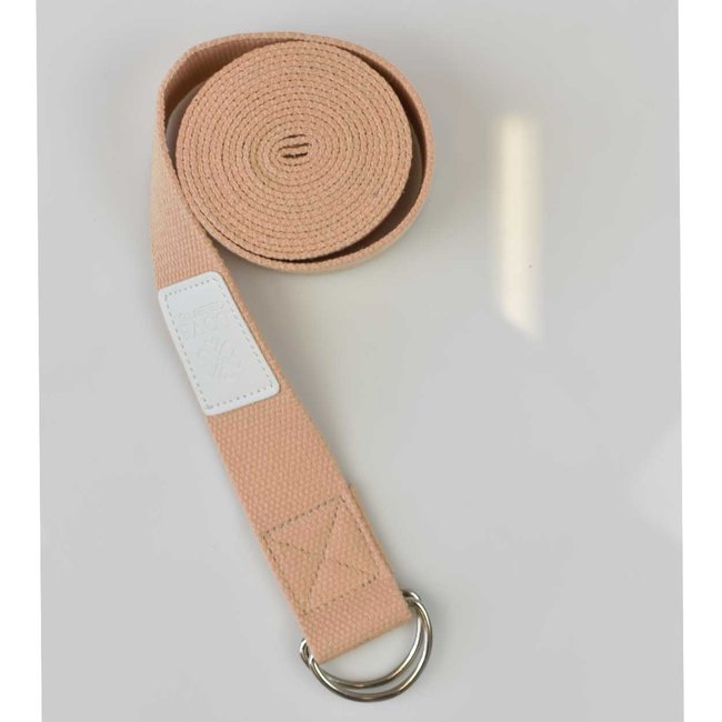 Katoenen Yoga Riem - Pretty Peach - Oranje - 250 cm
