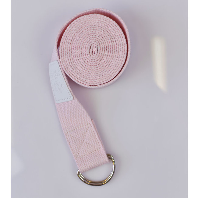 Katoenen Yoga Riem - Precious Pink - Roze - 250 cm