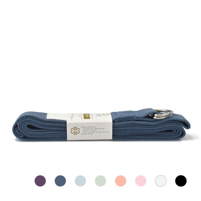 Cotton Yoga Strap - Brilliant Blue - Blue - 250 cm