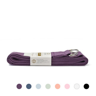 Love Generation Baumwolle Yoga Gürtel - Aubergine Purple - Extra Lang