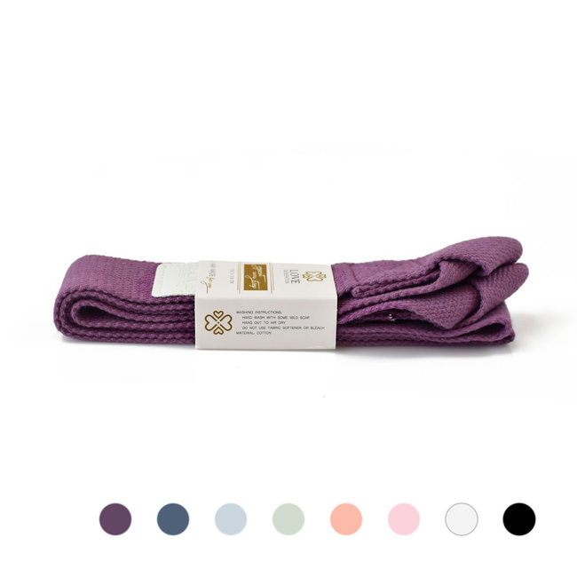Yogamatte Baumwolle Tragegurt - Aubergine Purple