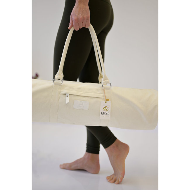 Yogatasche │Tragetasche │ Baumwolle │ Weiß