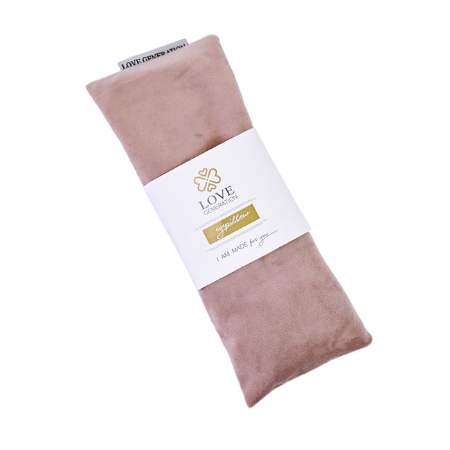 Fluwelen Oogkussen met Lavendel - Roze