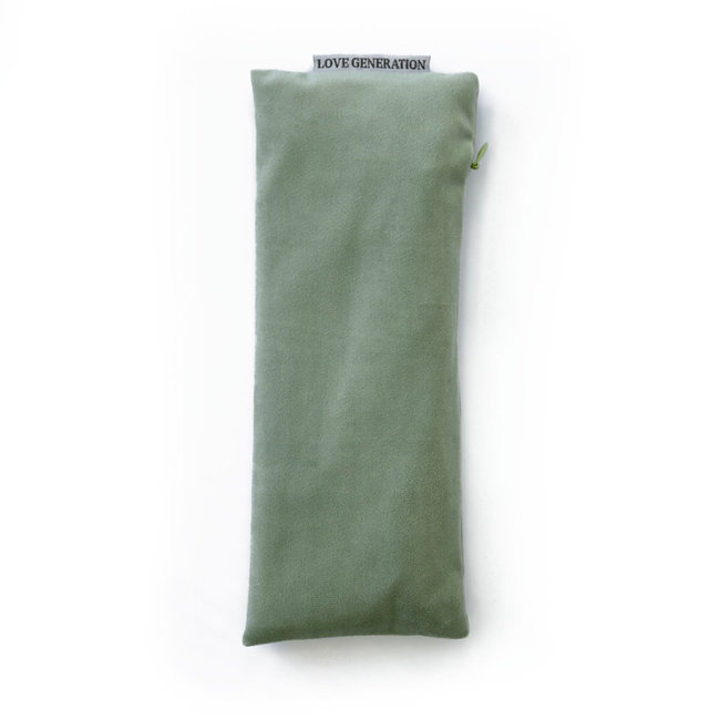 Velvet Eye Pillow with Lavender - Green