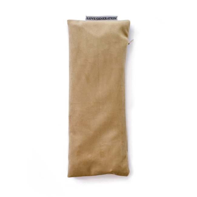 Velvet Eye Pillow with Lavender - Light Gold