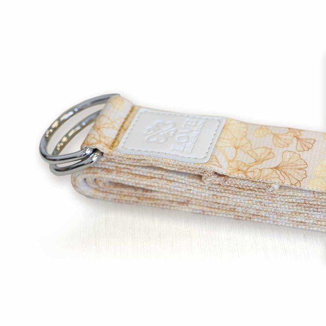 Vollfarbige Yoga Gürtel -  Golden Ginko