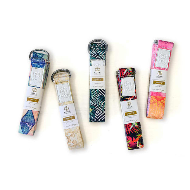 Full Color Yoga Strap -  Birds