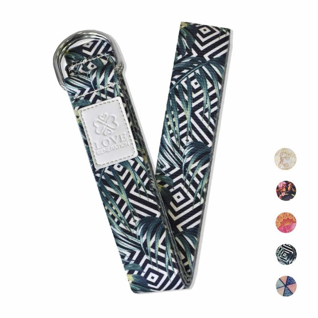 Full Color Yoga Strap -  Jungle