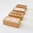 Eco Yoga Block | Cork  | Made in EU | White Flower Print