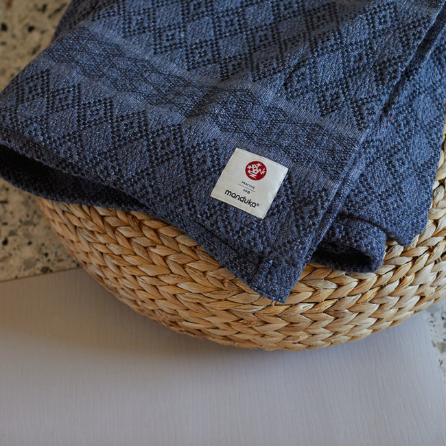 Cotton Yoga Blanket - Thunder - Grey