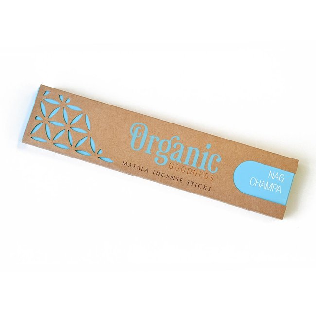 Organic Goodness - Masala Incense Sticks - Nag Champa - 12 pieces