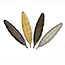 Incense burner Metal - Leaf - Silver