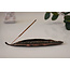 Incense burner Metal  - Leaf - Pink Bronze