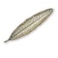 Incense burner Metal - Leaf - Silver