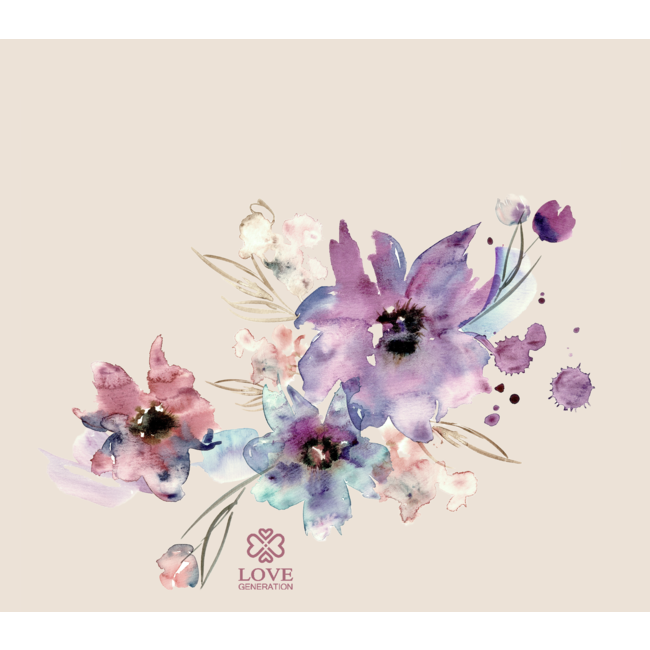 Wasserflasche - Trinkflasche - 500 ml - Isoliert - Sacred Sand flowers