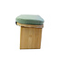 Meditation Bench │ Bamboo │ Foldable │ Velvet Cushion │ Sage Green