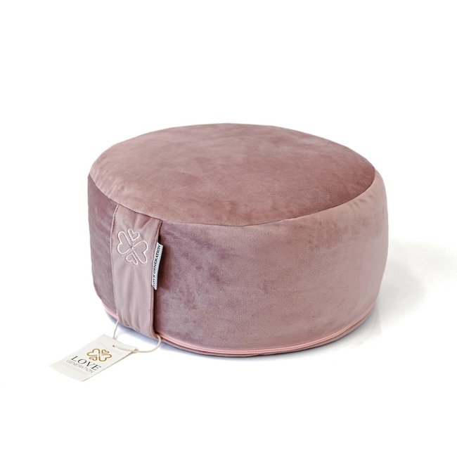 Love Generation Meditation Pillow Velvet - Pink