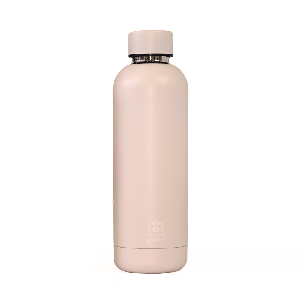 Wasserflasche - Trinkflasche - isoliert - 500 ml - Pink - Yogashop
