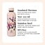 Water bottle - Drinking bottle - 500 ml - Thermos - Precious Pink Flowers