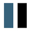 Tweezijdige Yoga Handdoek - Blue & Black