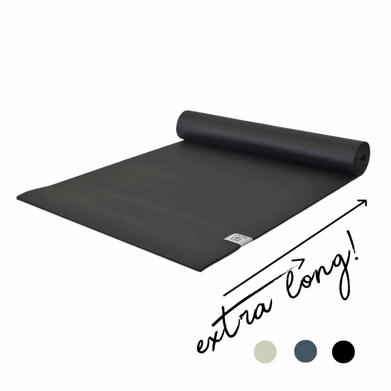 Extra Long Yoga Mat - Black - Love Generation - Yogashop