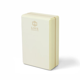 Love Generation Foam Yoga Block - Wonderful White