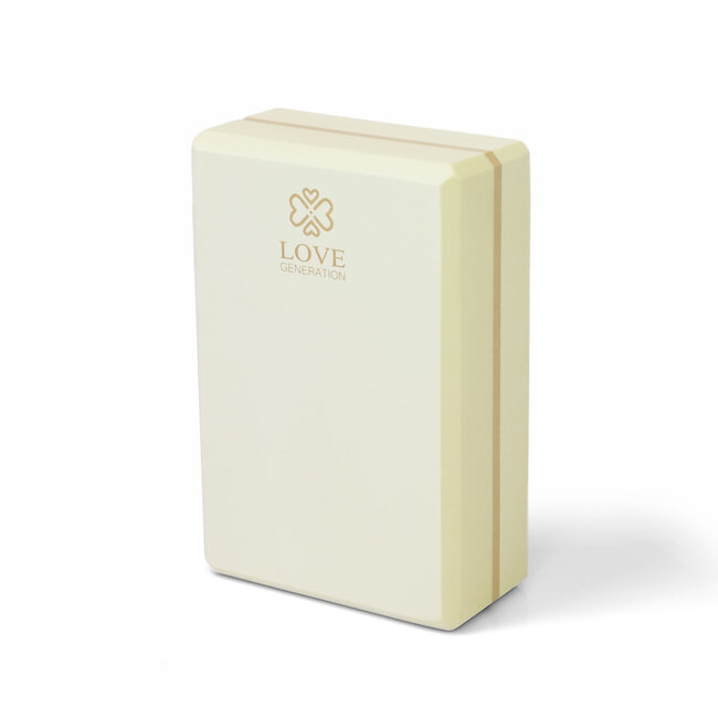 Love Generation Foam Yoga Block - Wonderful White