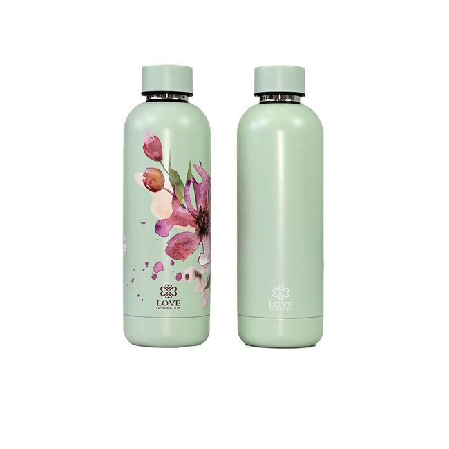 Water bottle - Drinking bottle - 500 ml - Thermos - Serene Sage