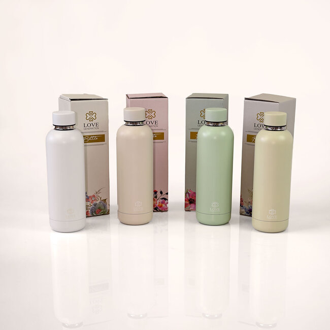 Water bottle - Drinking bottle - 500 ml - Thermos - Serene Sage