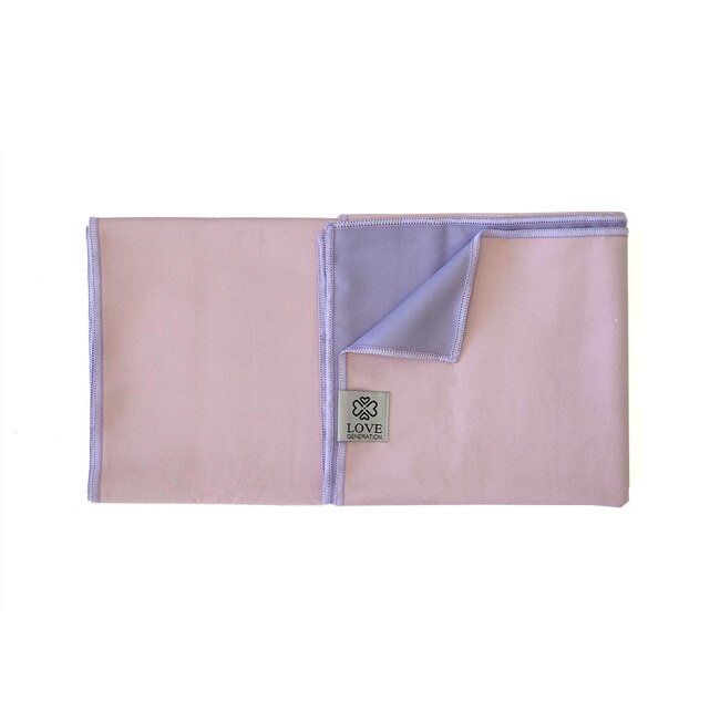 Zweiseitige Yoga Handtuch - Pink & Lavender