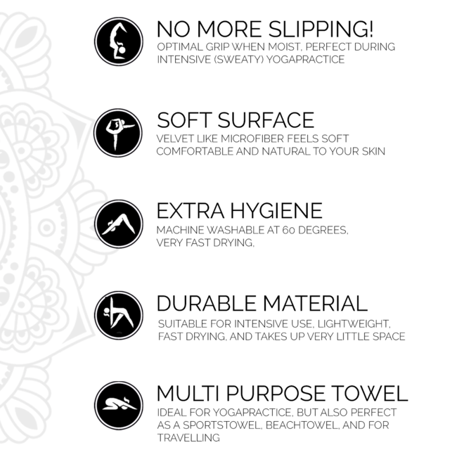 Tweezijdige Yoga Handdoek - Flying Carpet