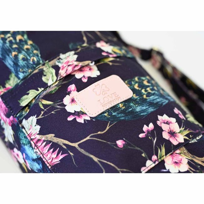 Yoga Bag │ Cotton │ Adjustable Strap │ Royal Peacock