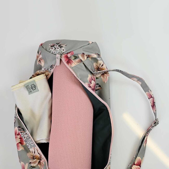 Yogatasche │ Baumwolle │ Verstellbarer Riemen │ Vintage Flowers