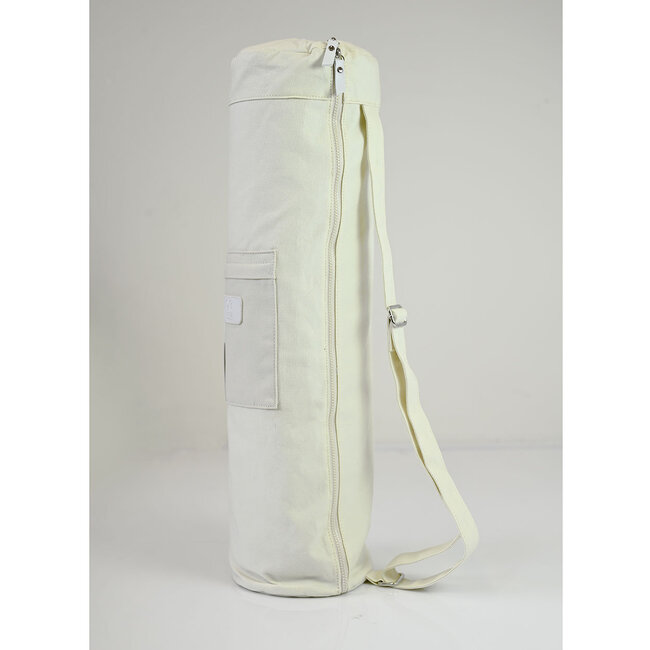 Yoga Bag │ Cotton │ Adjustable Strap │ Cream White