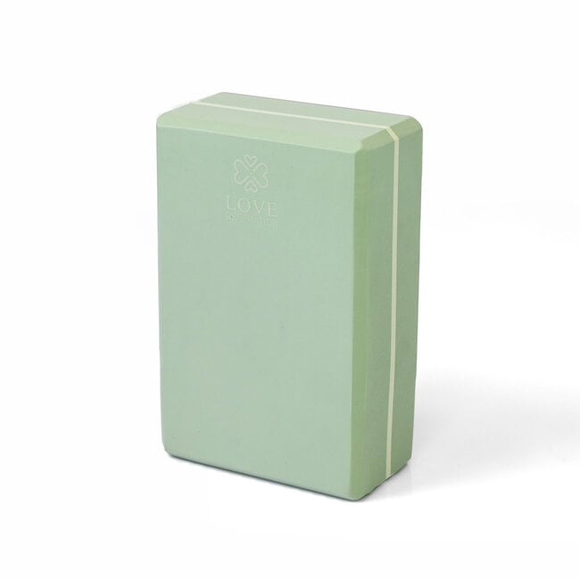 Yoga Block - Foam Block - Love Generation - Green - Yogashop