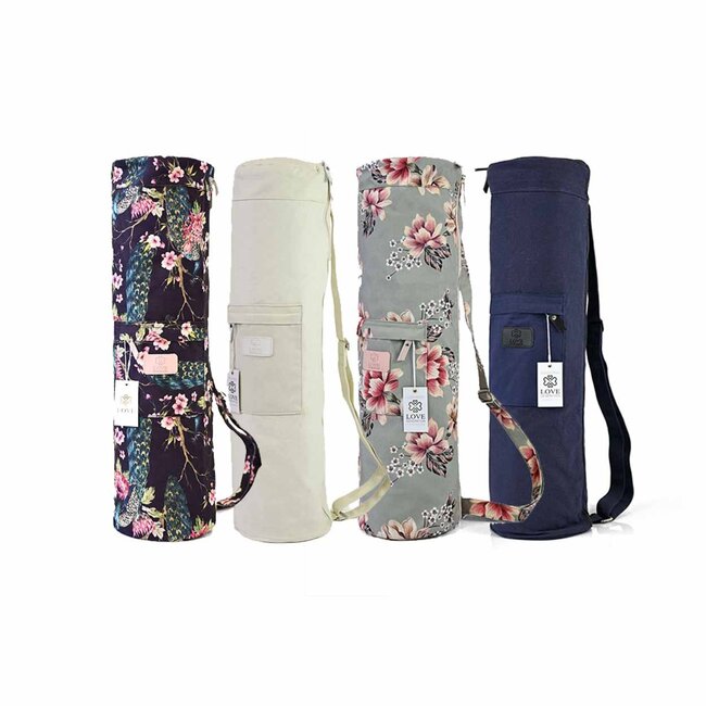 Yogatasche │ Baumwolle │ Verstellbarer Riemen │ Vintage Flowers
