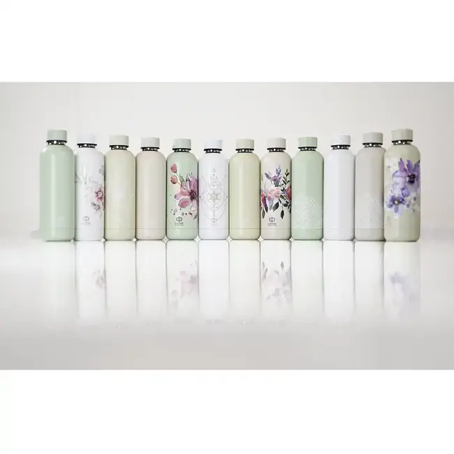 Water bottle - Drinking bottle - 500 ml - Thermos - Wonderful White Sacred