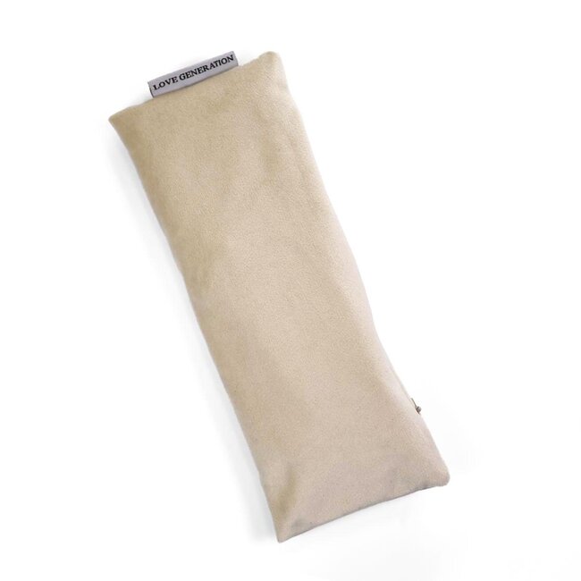 Samt Augenkissen mit Lavendel - Sand