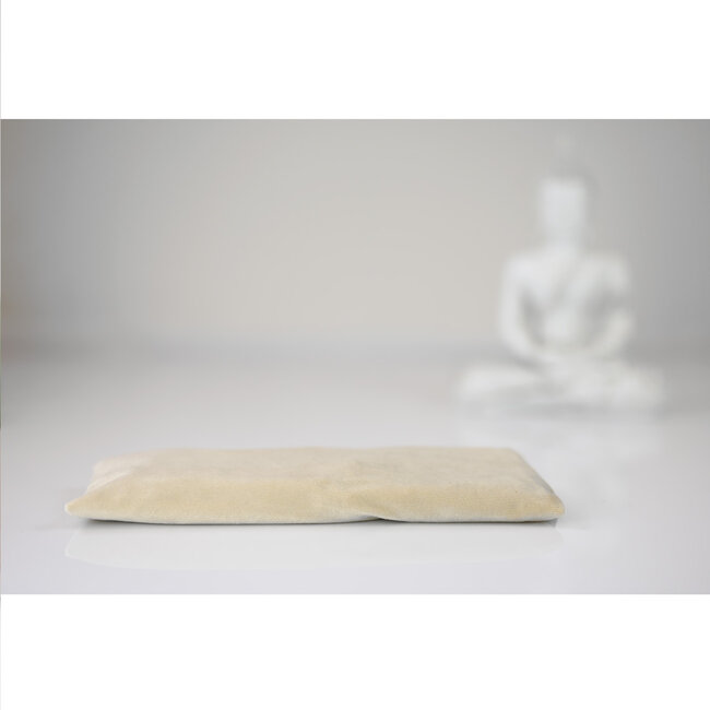 Fluwelen Oogkussen met Lavendel - Zand