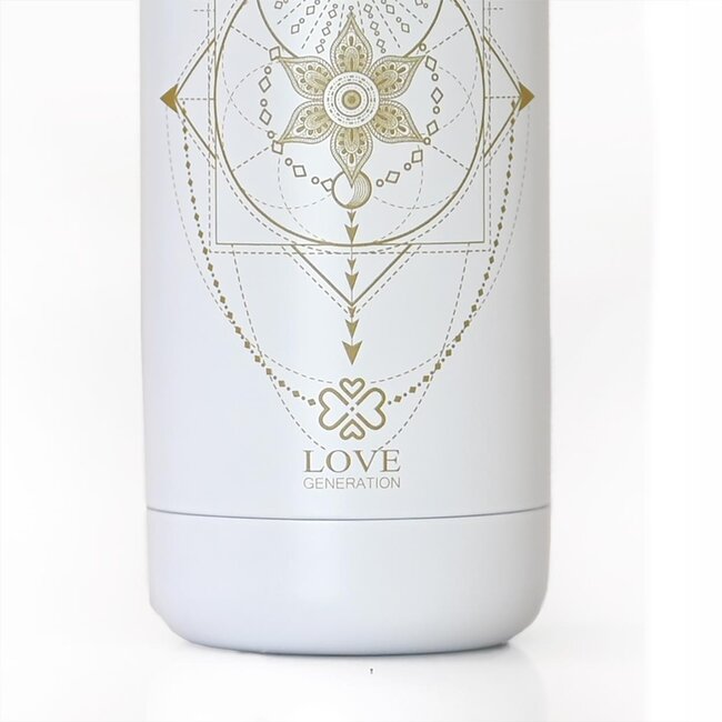 Waterfles - Drinkfles - 500 ml - Thermos - Wonderful White Sacred