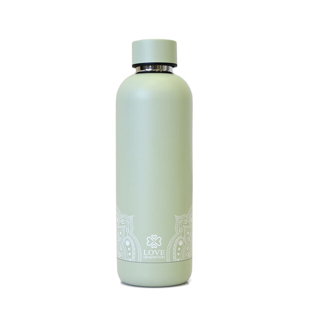 Waterfles - Drinkfles - 500 ml - Thermos - Serene Sage Mystical ***