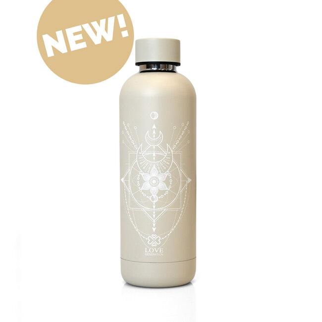 Water bottle - Drinking bottle - 500 ml - Thermos - Sacred Geometry