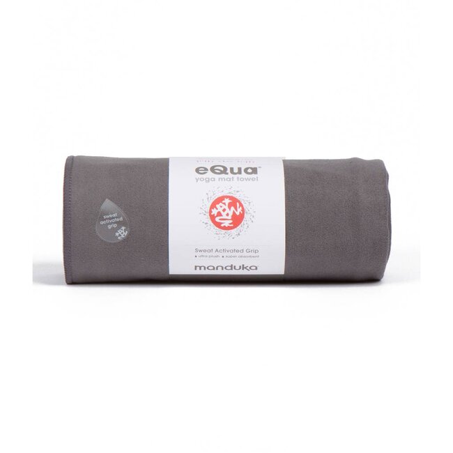 Manduka eQua Yogatowel - 200 cm - Thunder - Grijs