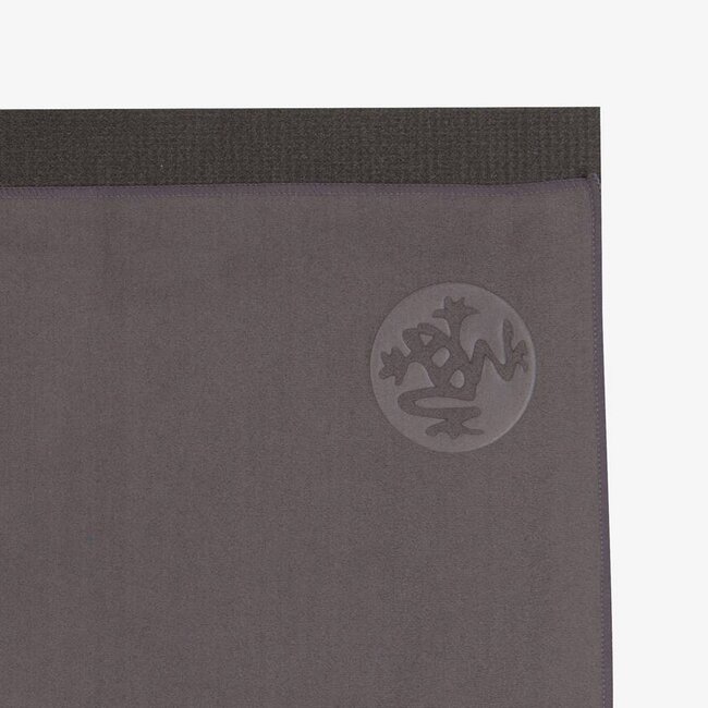 Manduka eQua Yoga Towel - 200 cm - Thunder - Grau