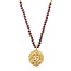 Ganapati-Halskette • mit Rudraksha • Vergoldet