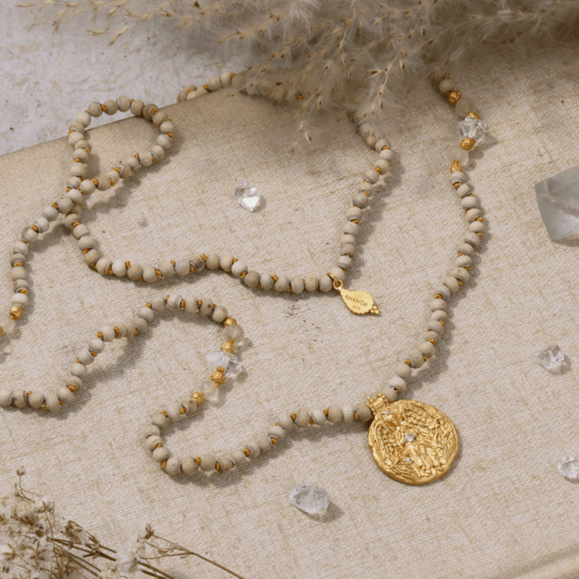 Dare to Shine Angel • Mala • Gold Plated