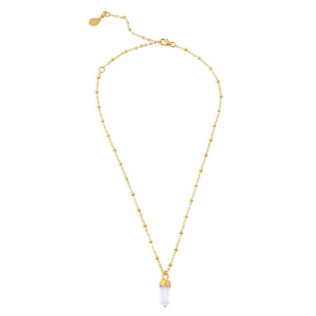 Divine Purpose • Ketting • Verguld • Kwarts hanger